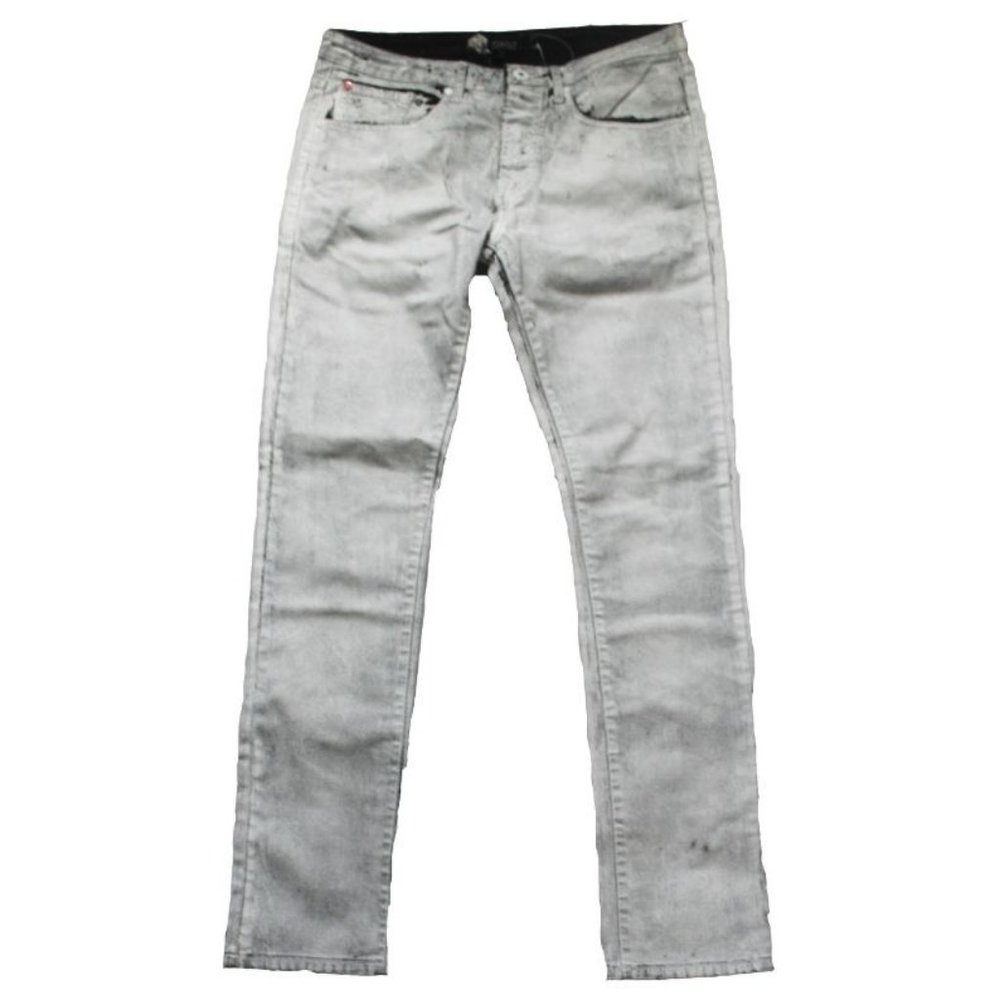 Staple White Painted Jeans